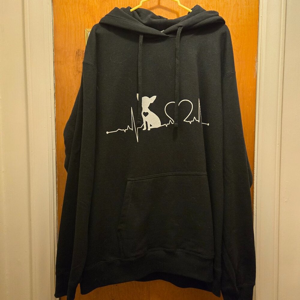 I Luv My Chihuahua Black Sweatshirt XL